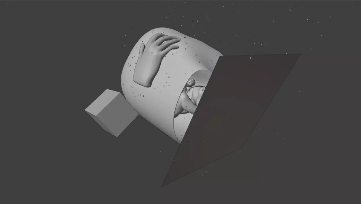 Newborn Baby Inside Womb Semi Realistic 3D model_16