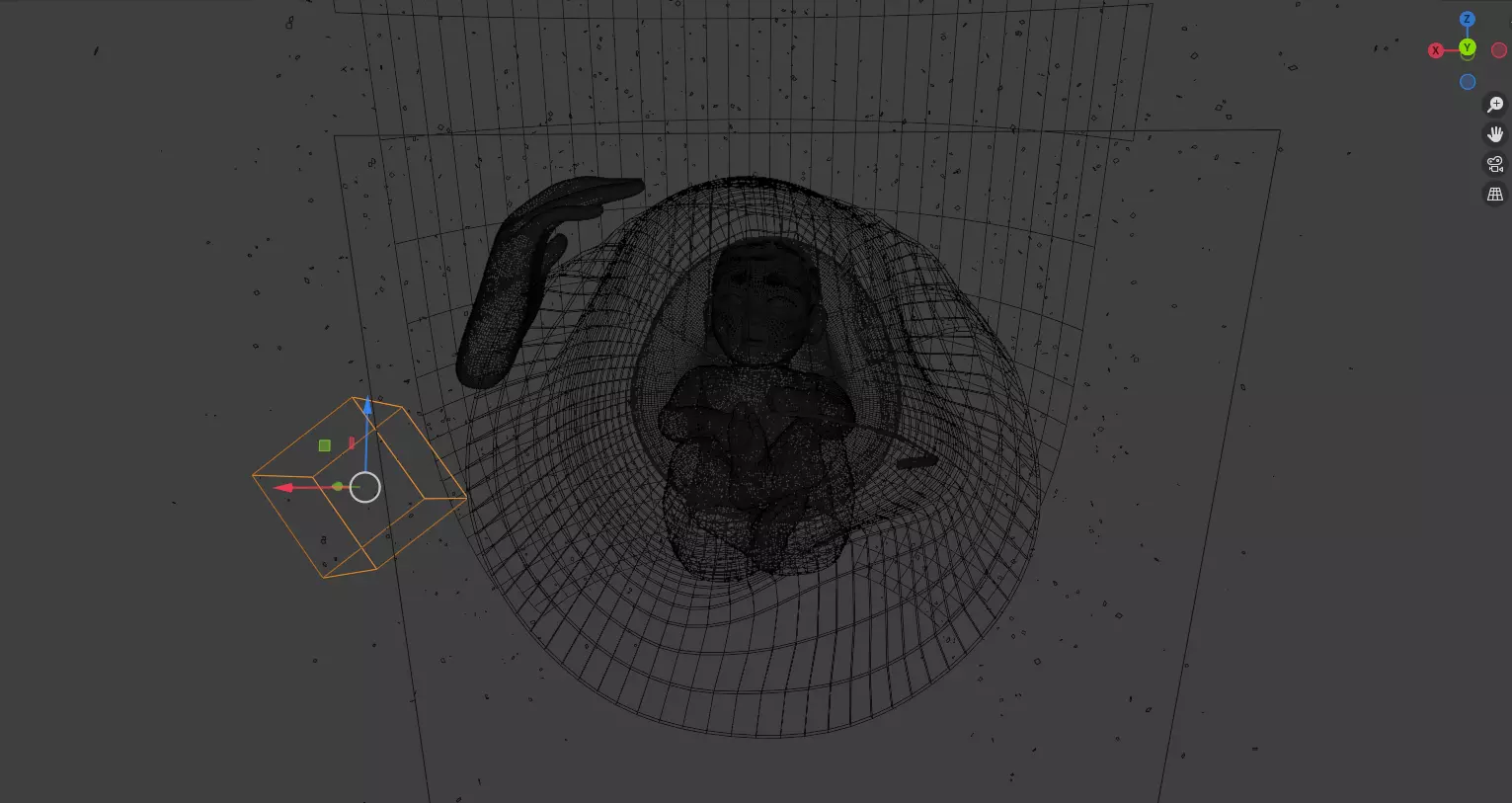 Newborn Baby Inside Womb Semi Realistic 3D model_15