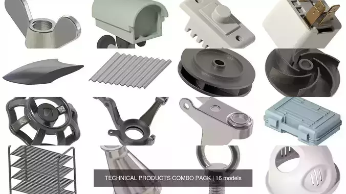TECHNICAL PRODUCTS COMBO PACK 3D Model Collection