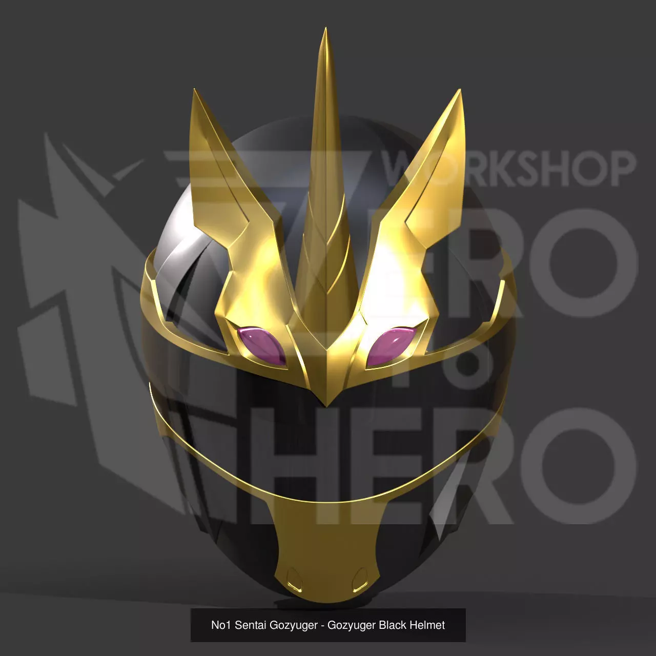 Combo of 5 helmet Gozyuger Helmet 3D Model Collection_3