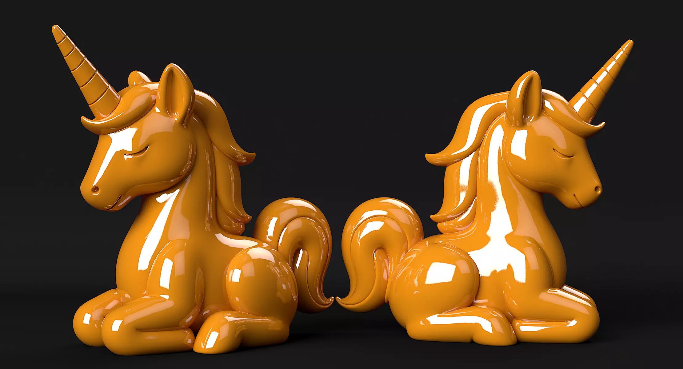 Unicorn 3D print model_11