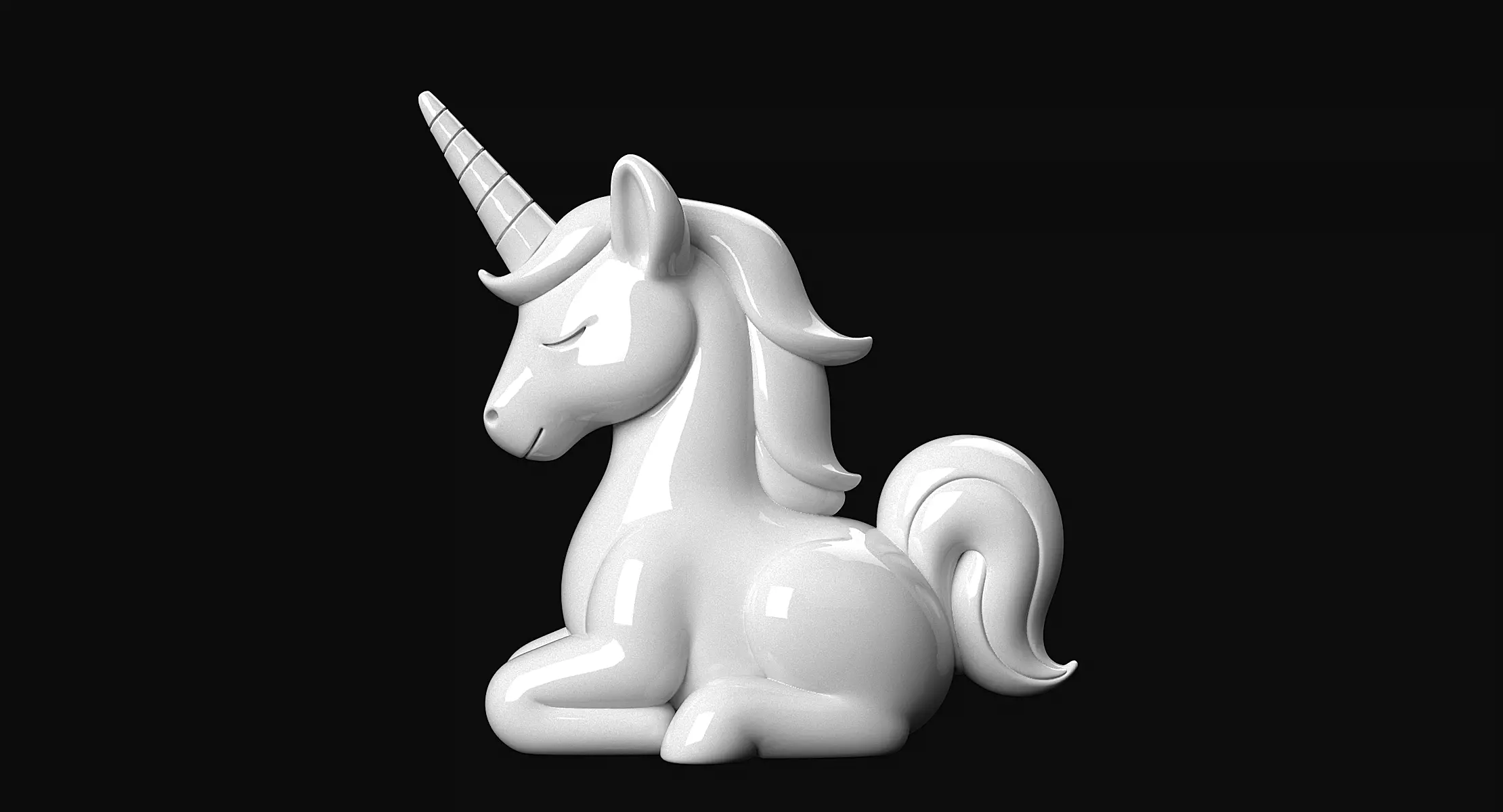 Unicorn 3D print model_2