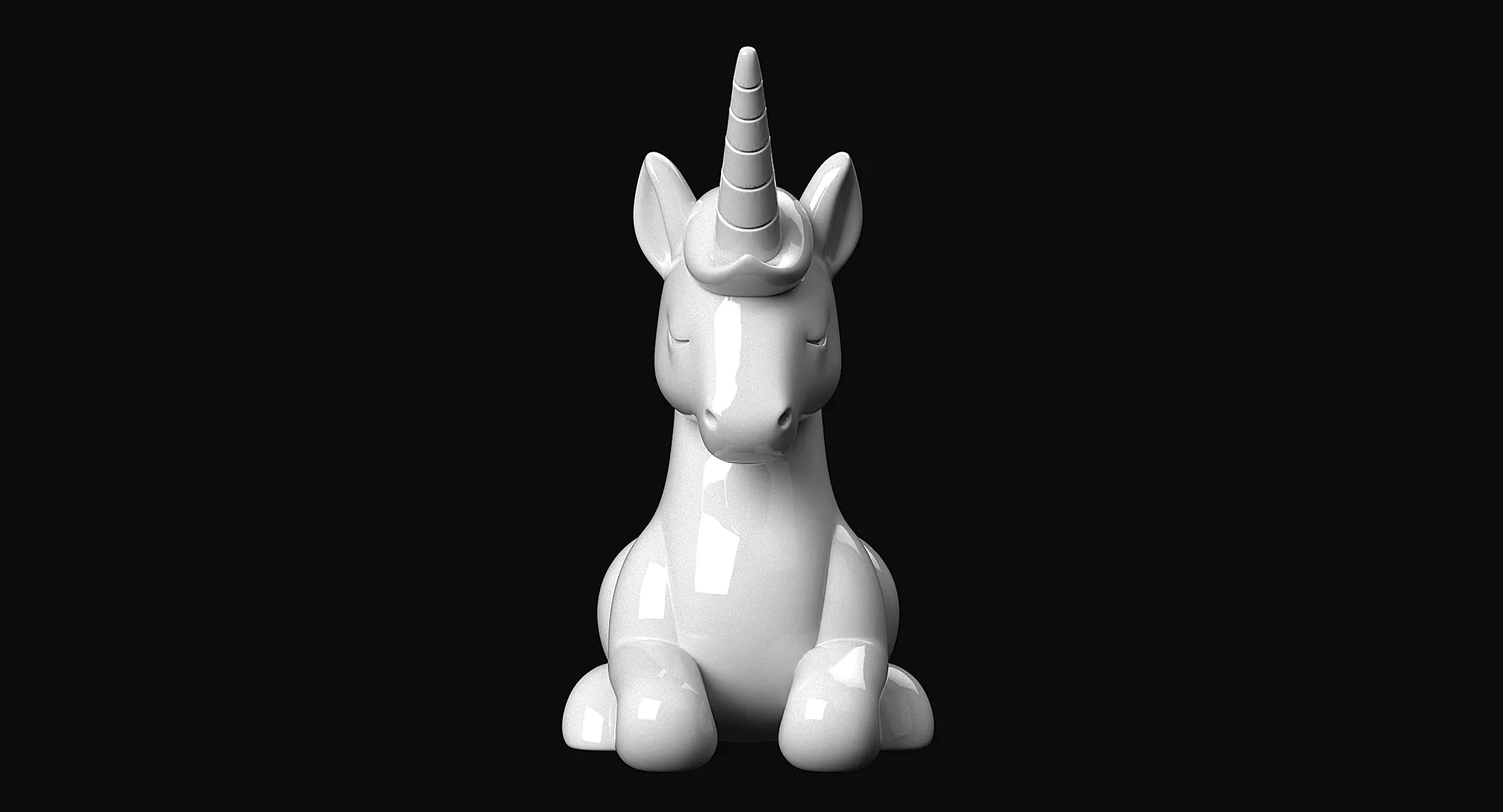 Unicorn 3D print model_8