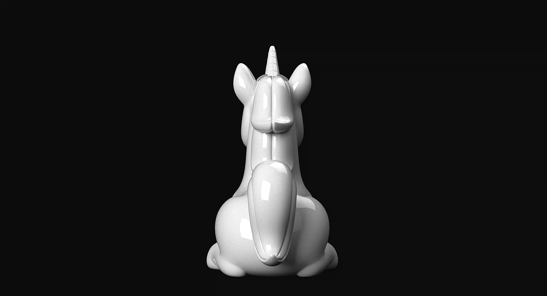 Unicorn 3D print model_4
