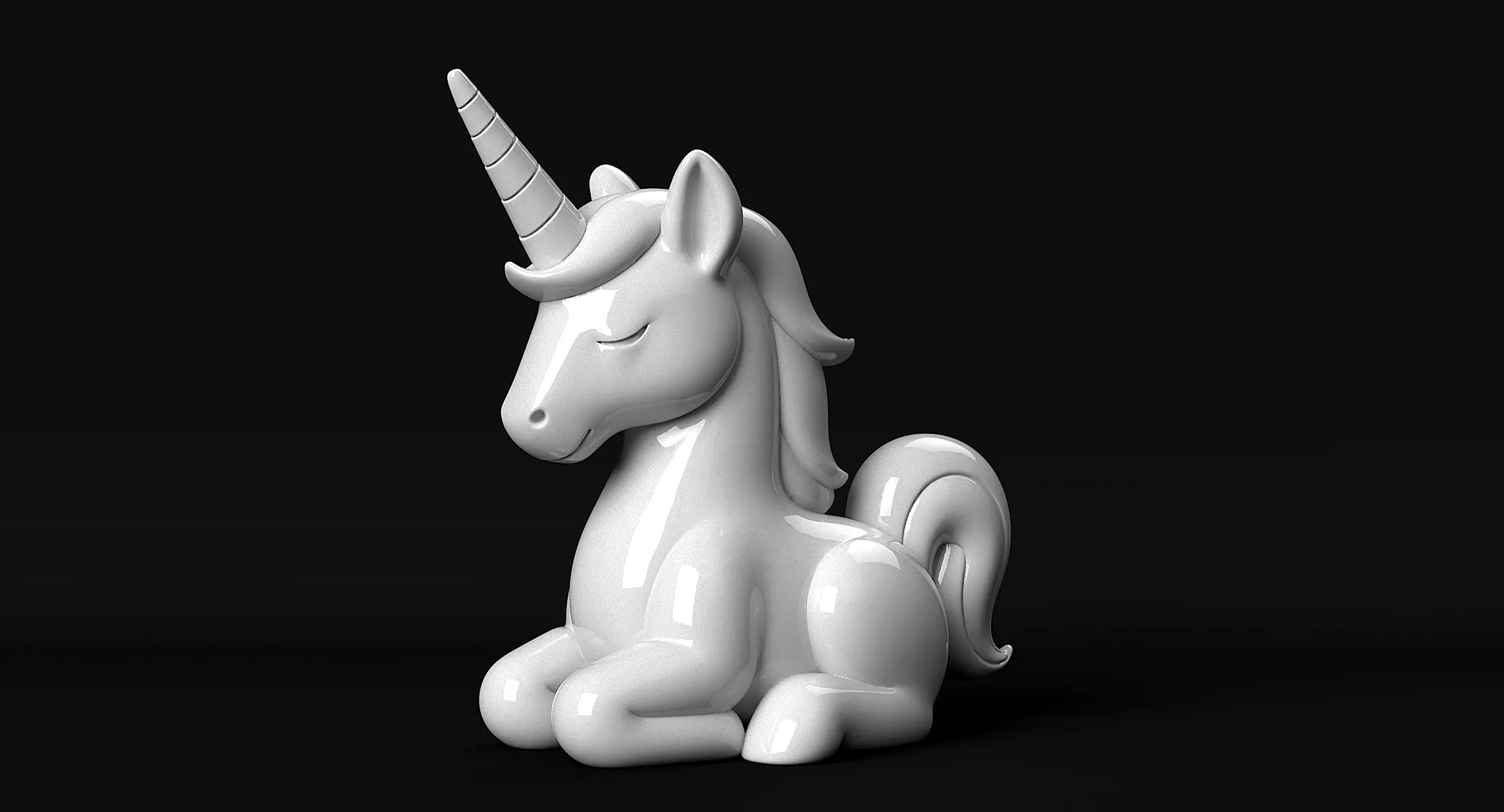 Unicorn 3D print model_1
