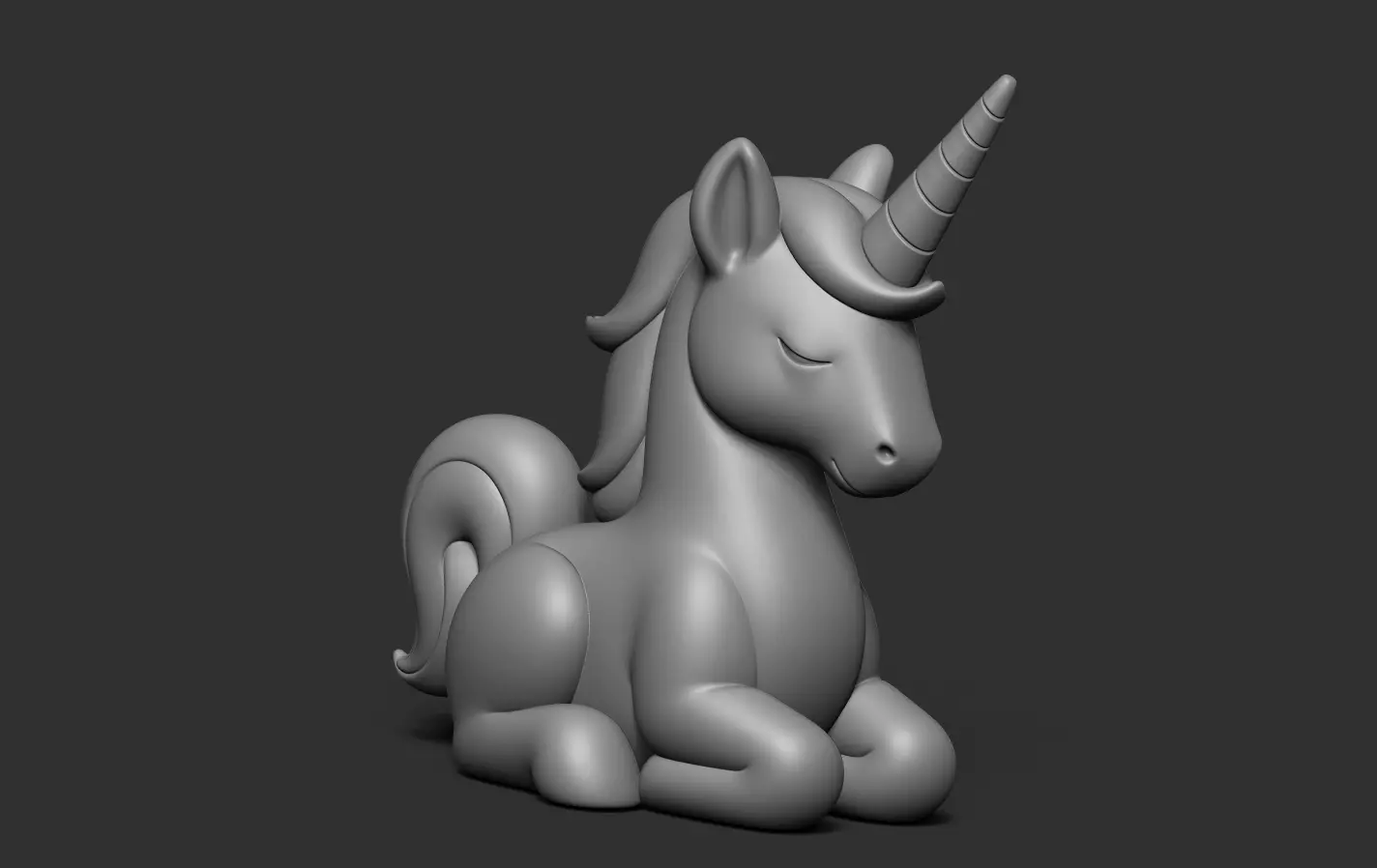Unicorn 3D print model_16