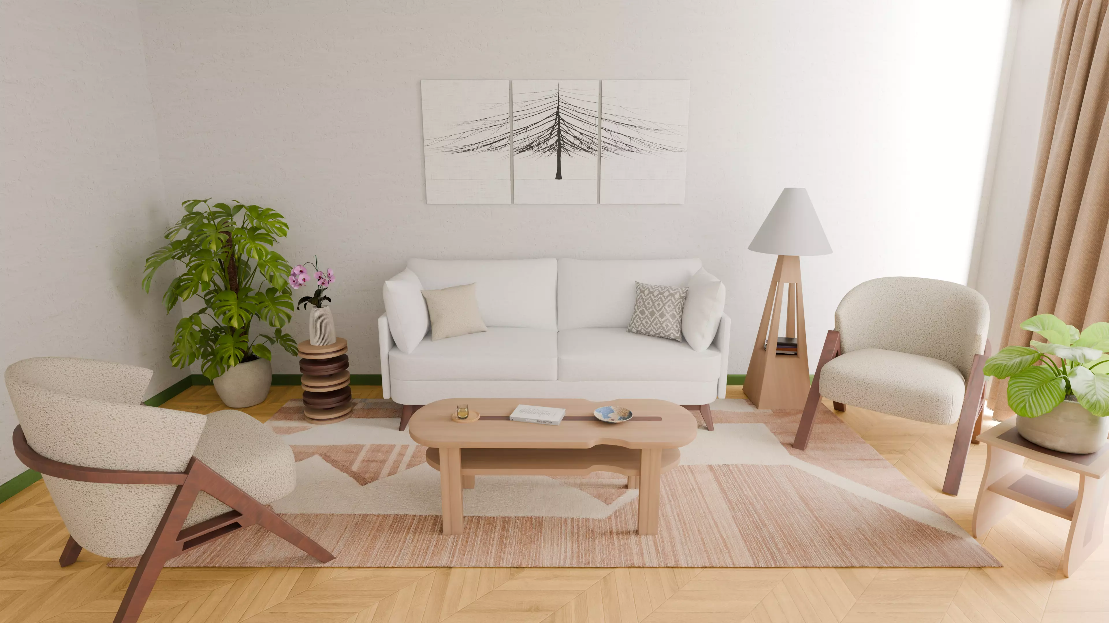 Nordic Natural Style Collection 3D model_0