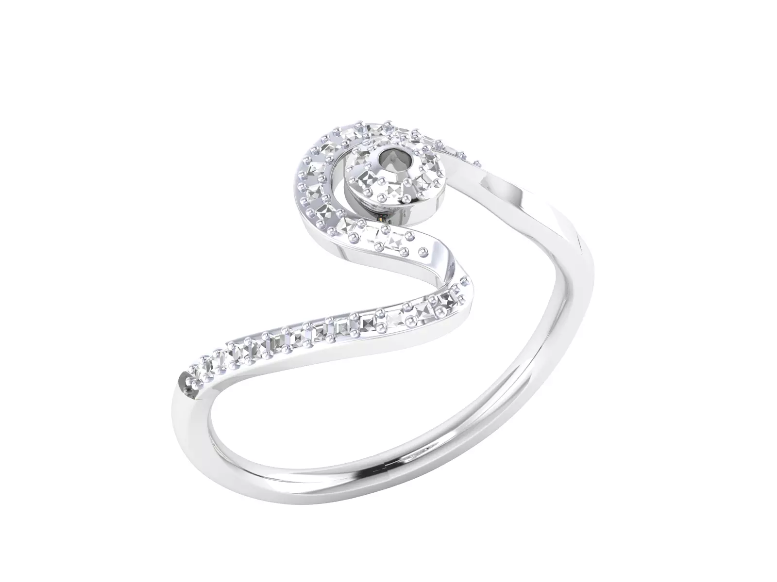 Women Ring Render 3dm STL MTL SLC JCD OBJ FBX Details 3D print model_2