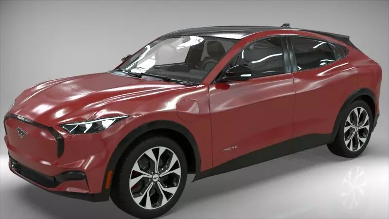 Electric SUV car 2021 3D model_14
