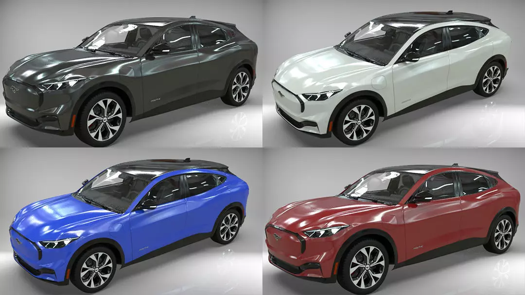 Electric SUV car 2021 3D model_8