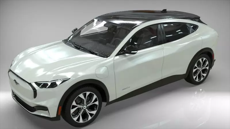 Electric SUV car 2021 3D model_12