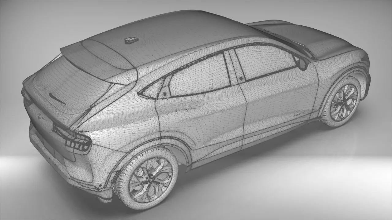 Electric SUV car 2021 3D model_17