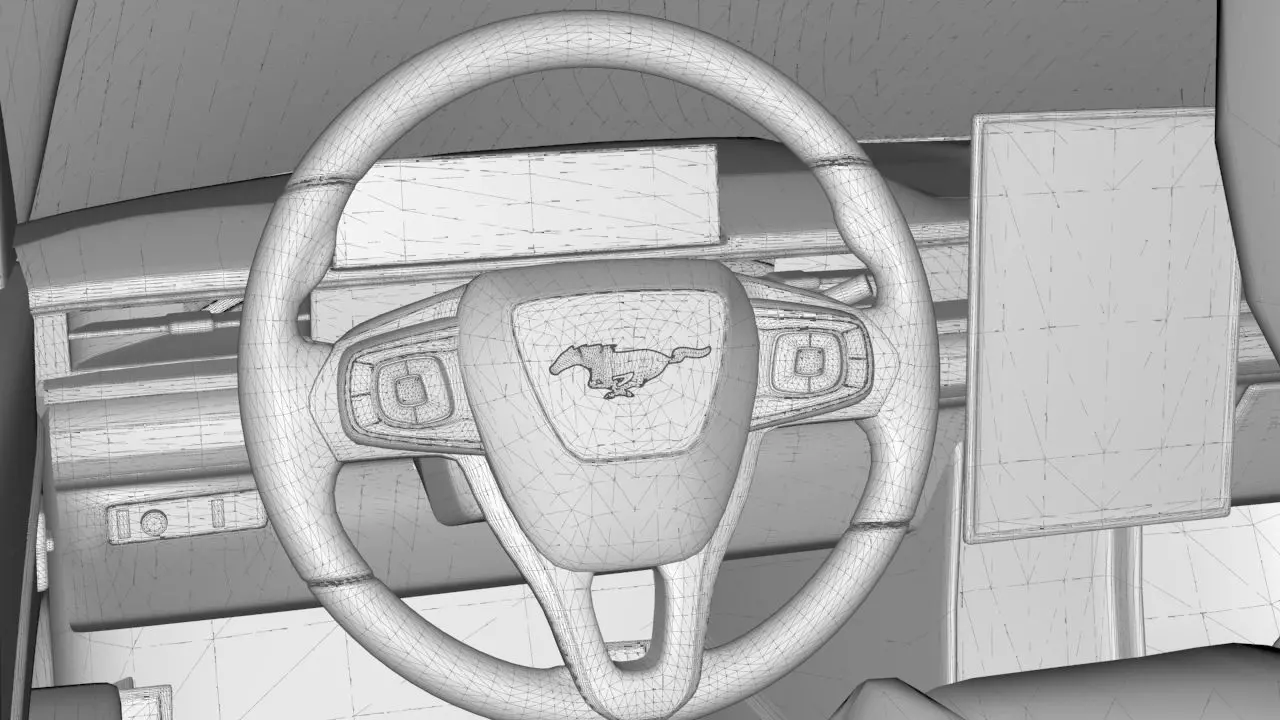 Electric SUV car 2021 3D model_20