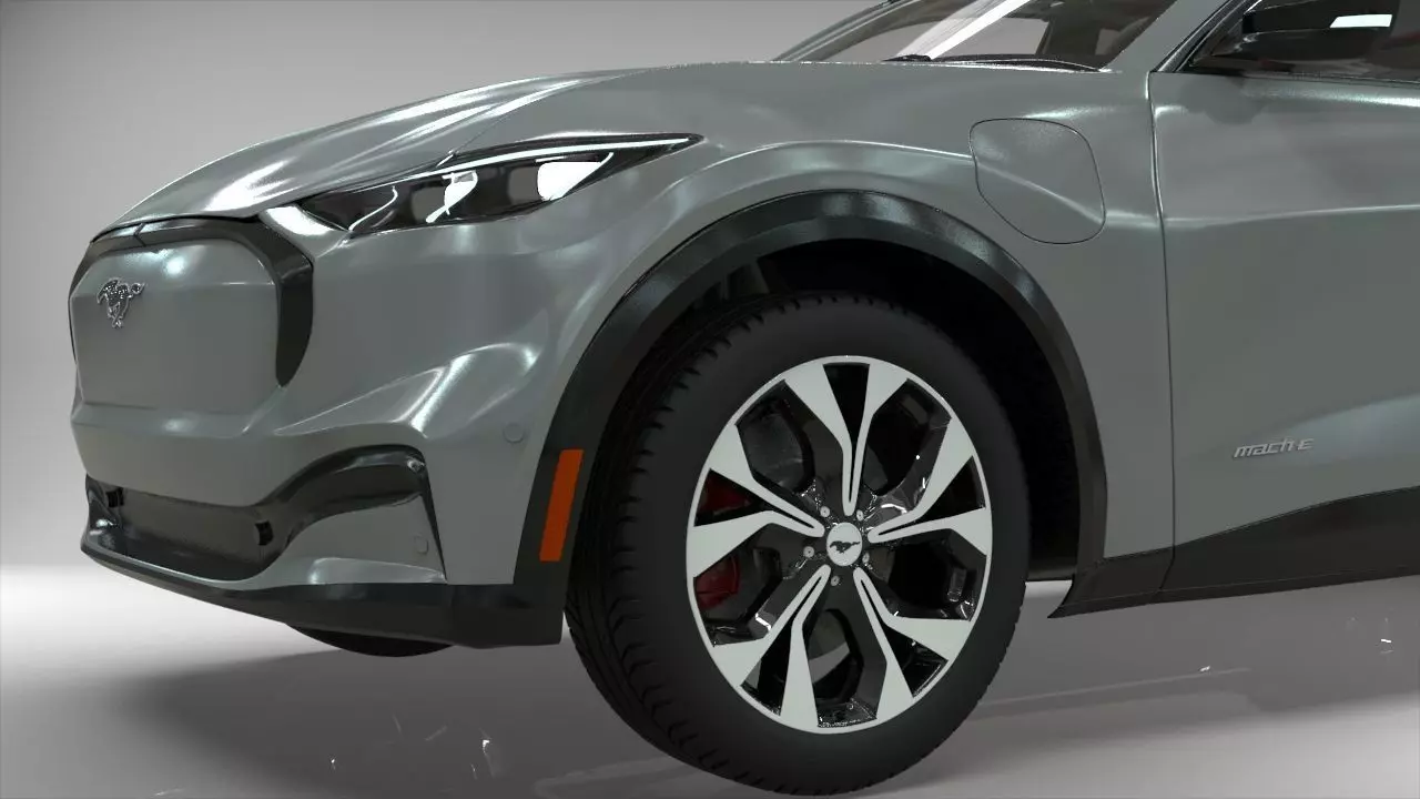 Electric SUV car 2021 3D model_9