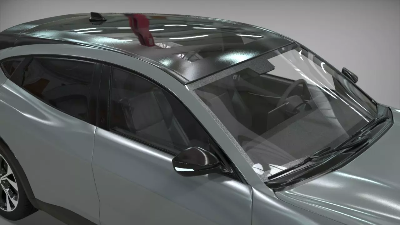 Electric SUV car 2021 3D model_11