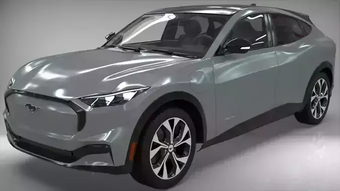 Electric SUV car 2021 3D model