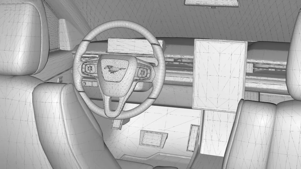 Electric SUV car 2021 3D model_19