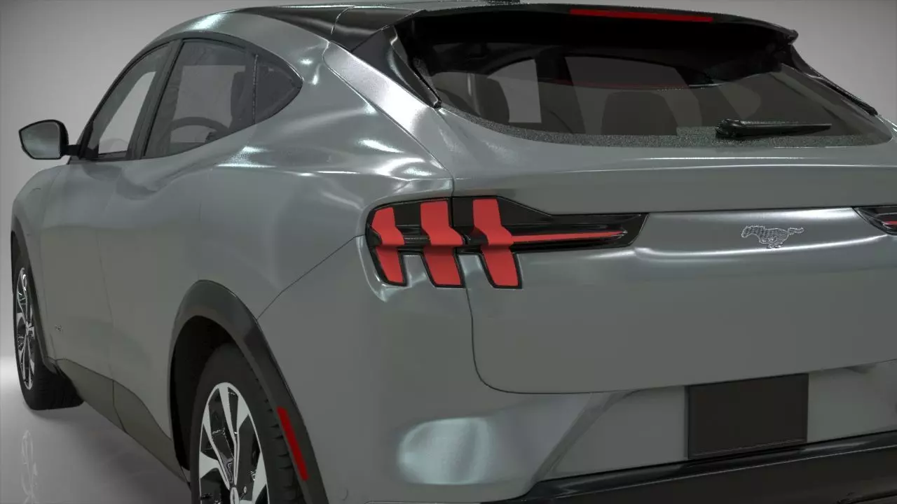Electric SUV car 2021 3D model_3