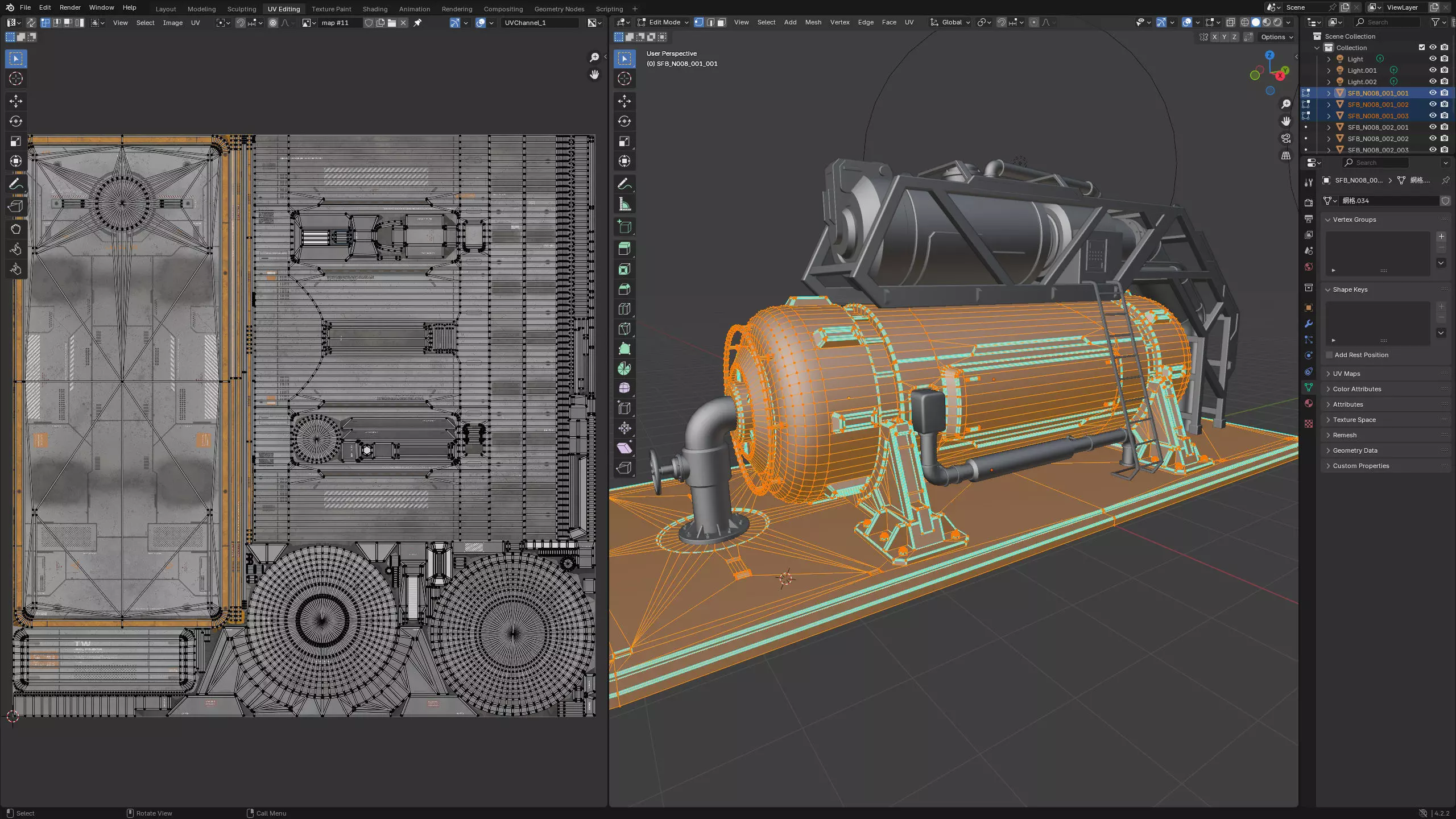 Sci-Fi Building 008 Industry-PBR Low-poly 3D model_16