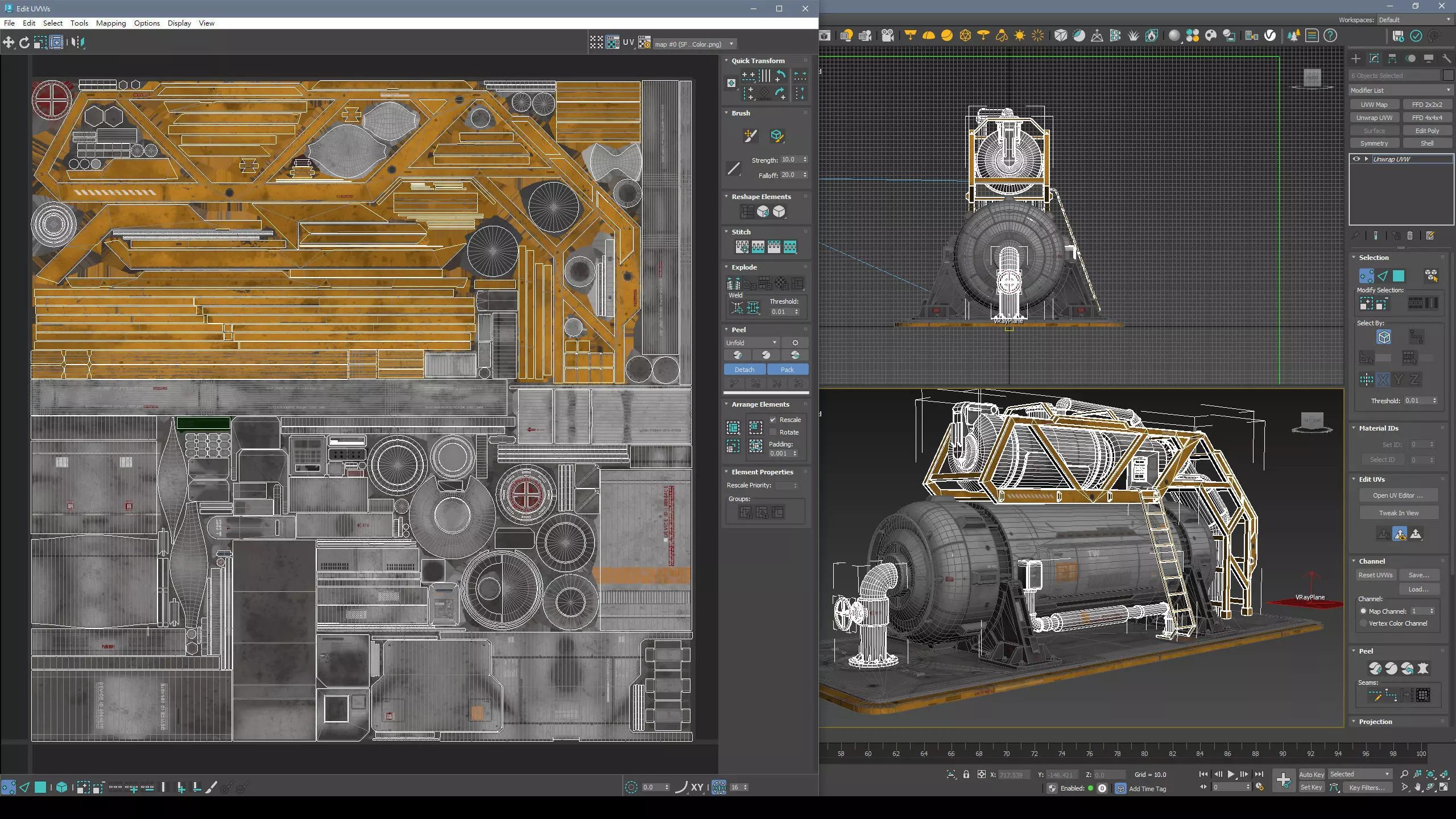 Sci-Fi Building 008 Industry-PBR Low-poly 3D model_12