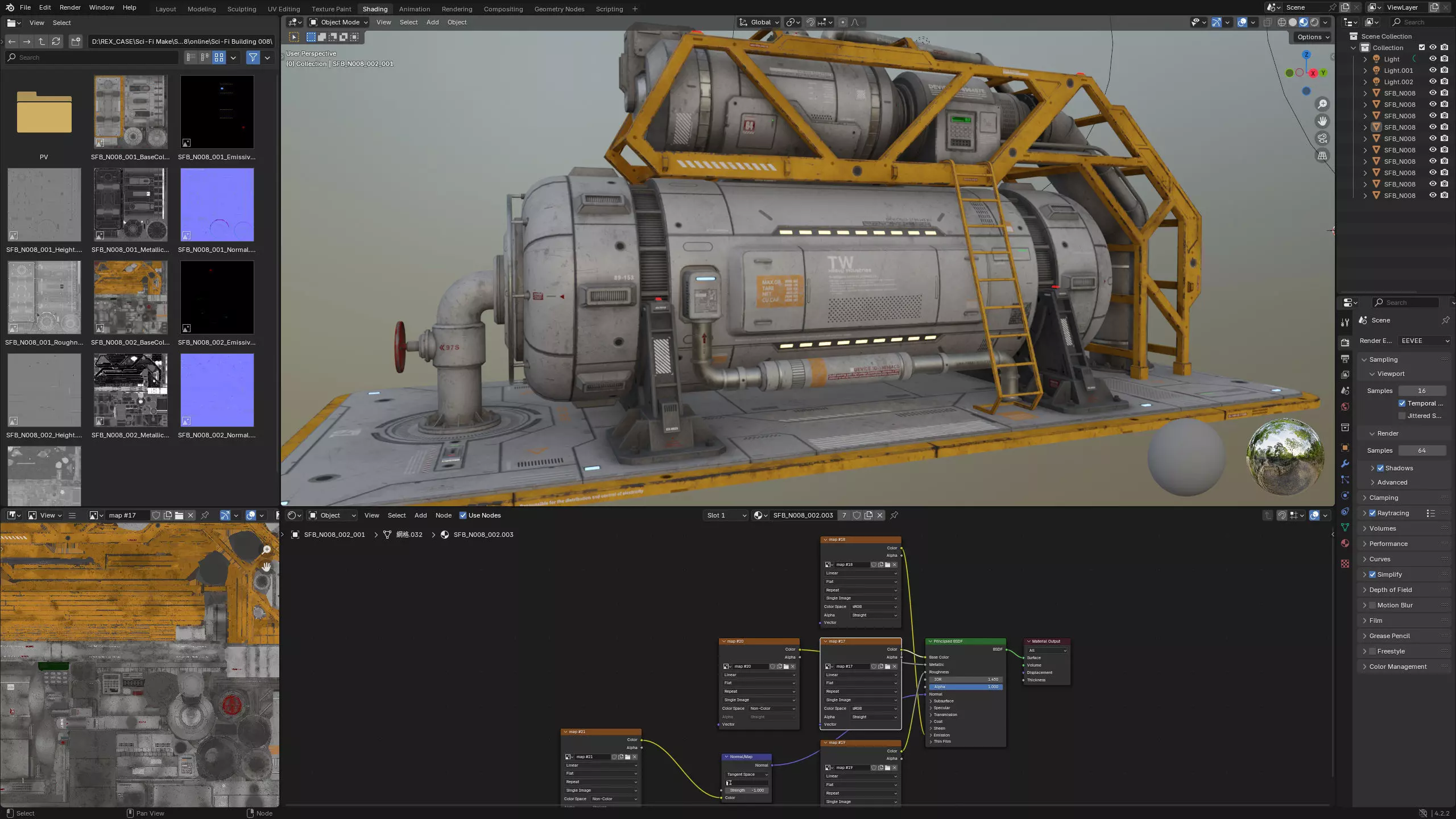 Sci-Fi Building 008 Industry-PBR Low-poly 3D model_18