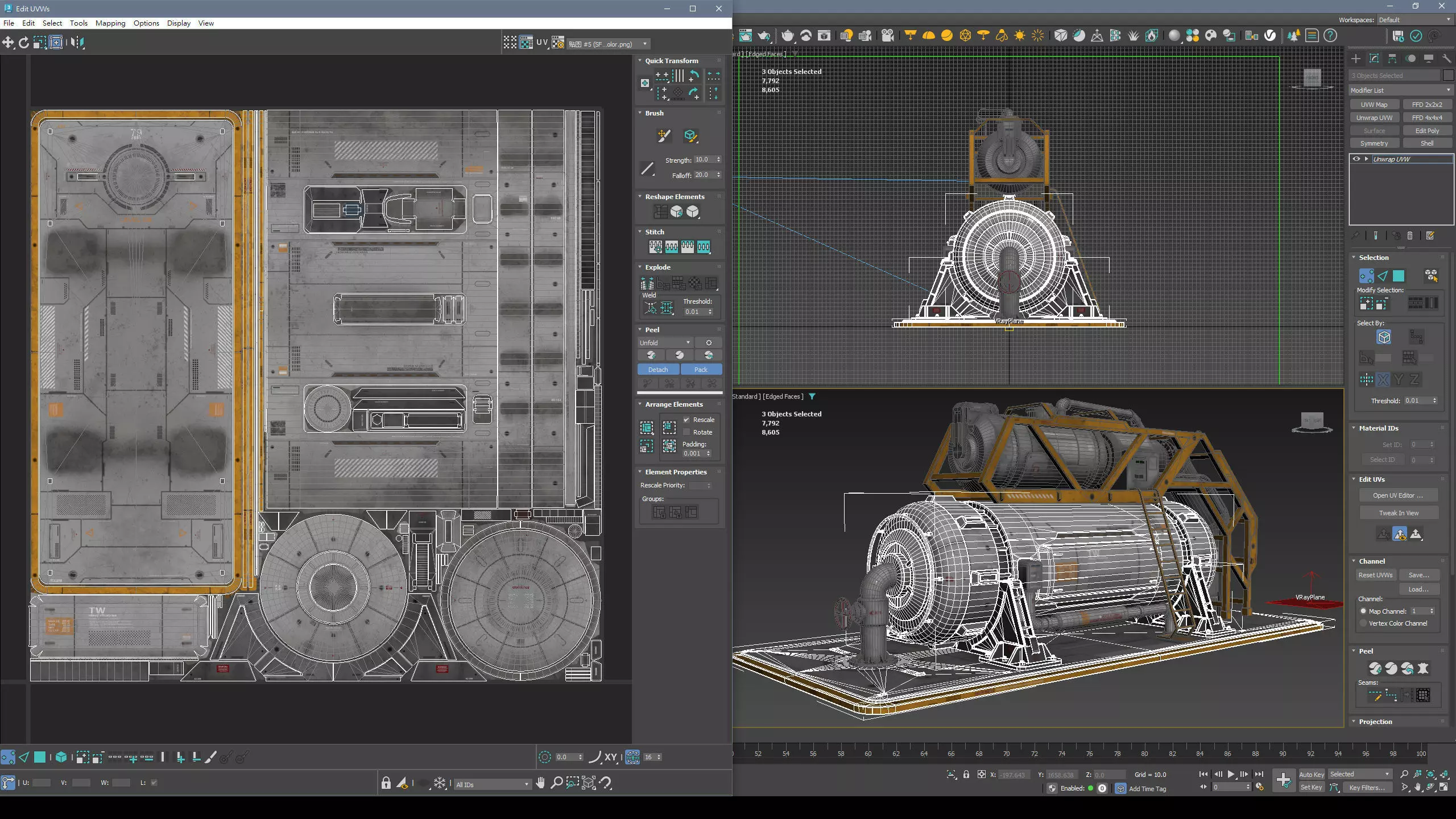 Sci-Fi Building 008 Industry-PBR Low-poly 3D model_11