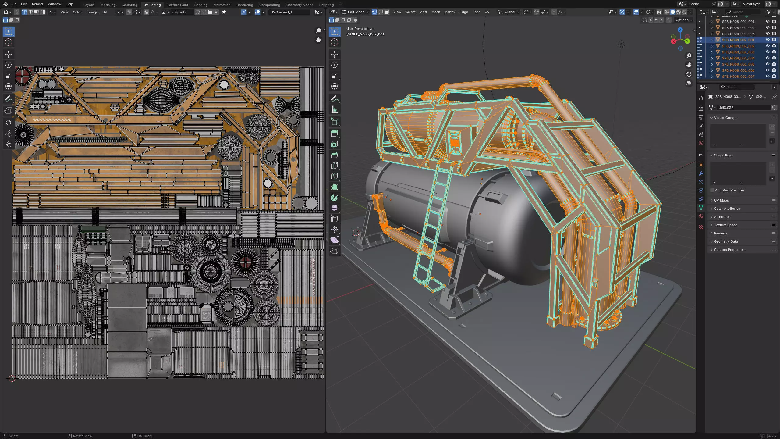 Sci-Fi Building 008 Industry-PBR Low-poly 3D model_17