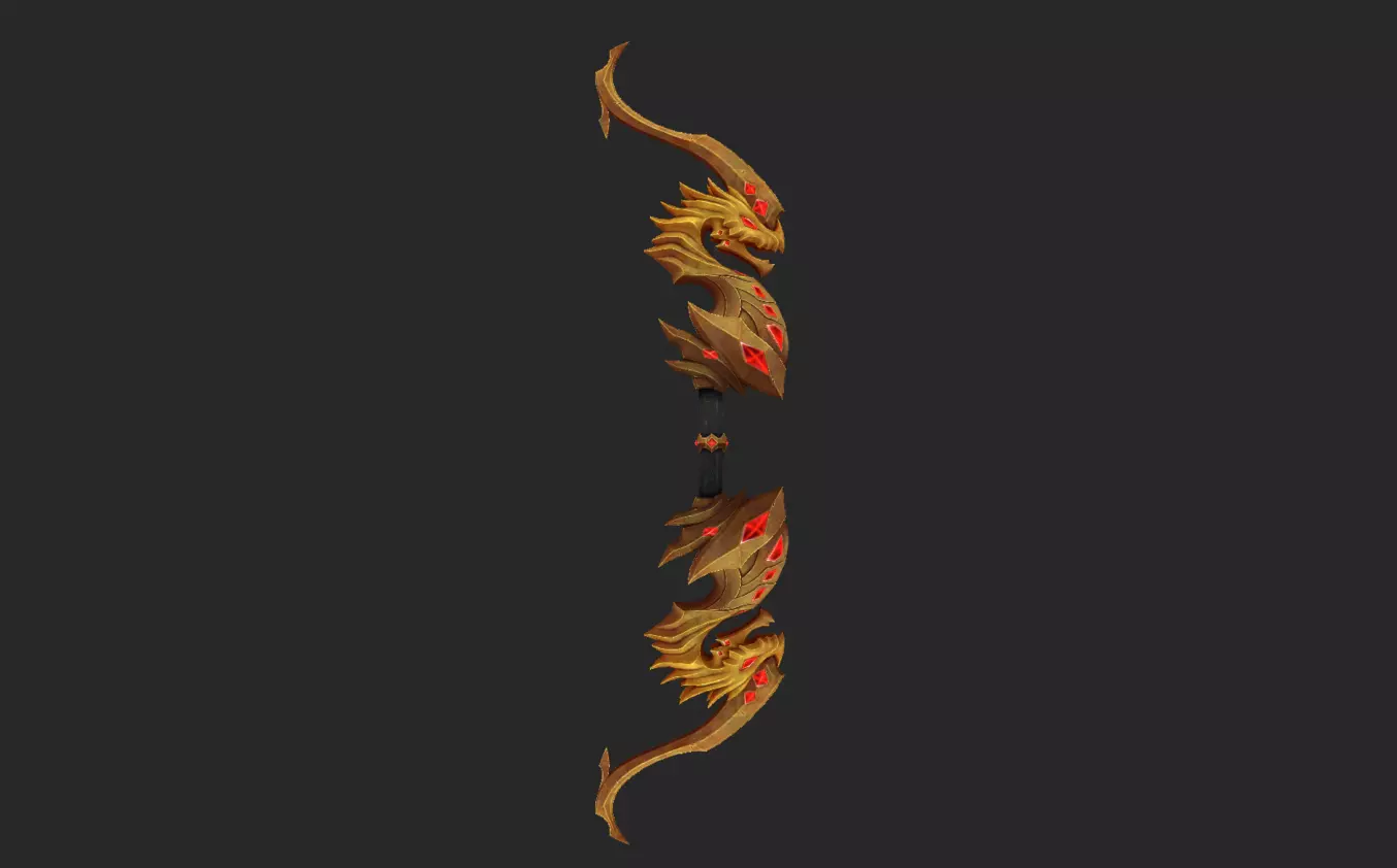 Dragon Decade Weapons Low-poly 3D model_12