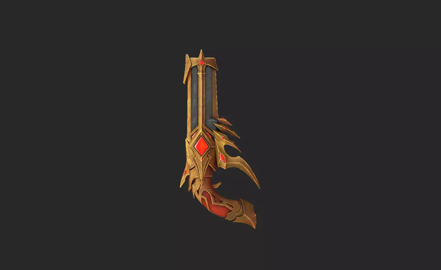 Dragon Decade Weapons Low-poly 3D model_8