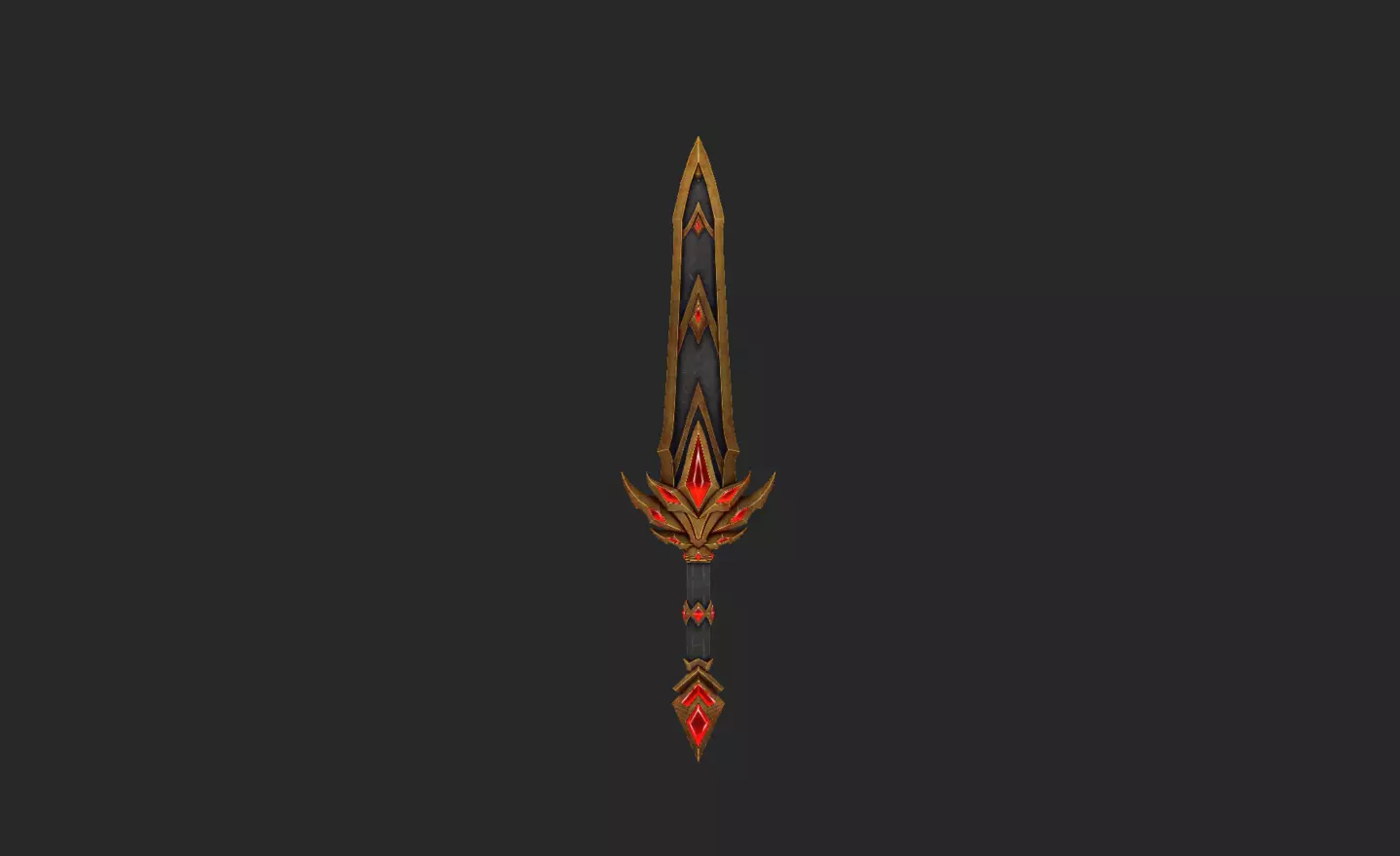 Dragon Decade Weapons Low-poly 3D model_3