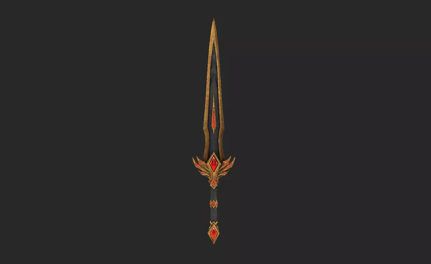 Dragon Decade Weapons Low-poly 3D model_14