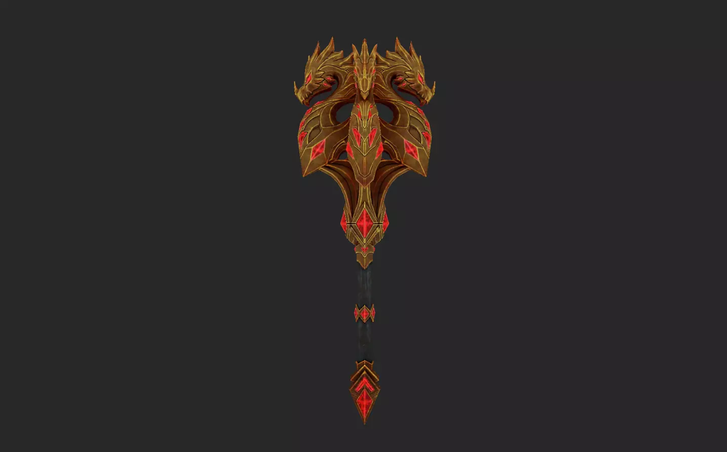 Dragon Decade Weapons Low-poly 3D model_7