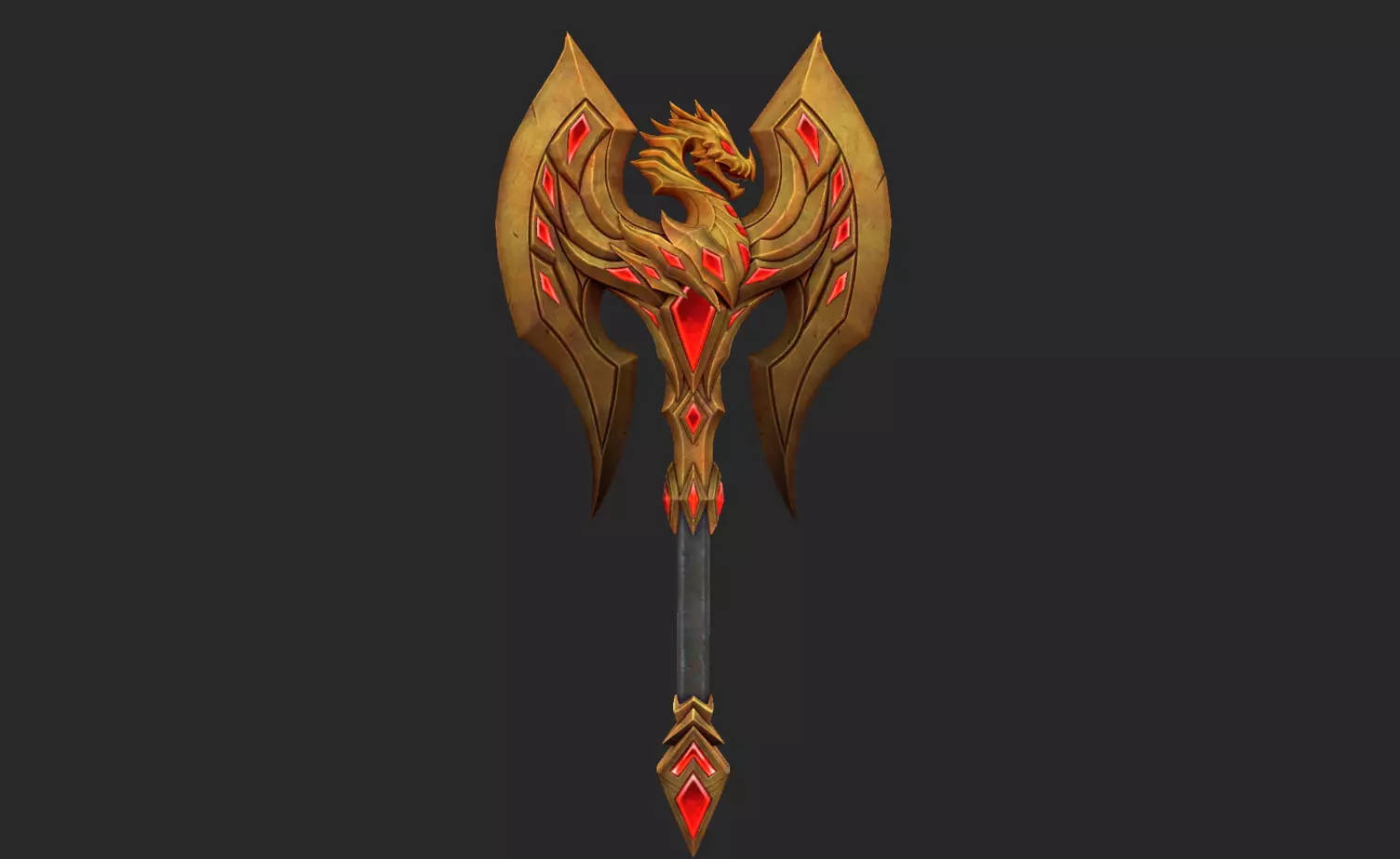 Dragon Decade Weapons Low-poly 3D model_1