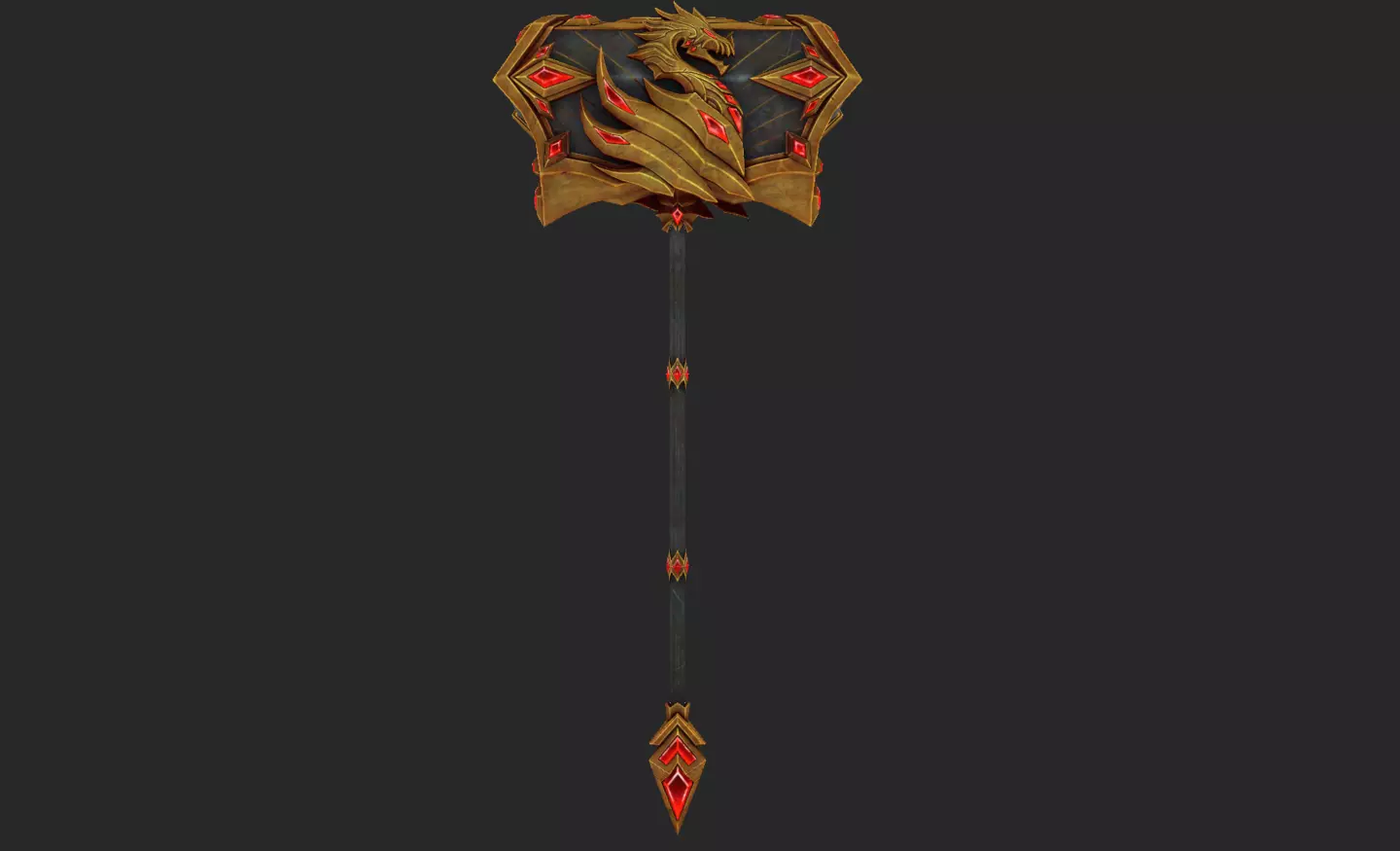 Dragon Decade Weapons Low-poly 3D model_6
