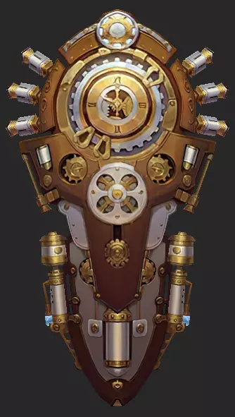 Weapons Pack 11 - Clockwork Rebellion Low-poly 3D model_16