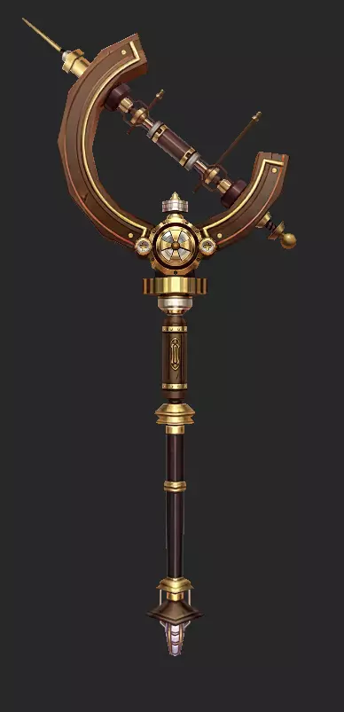 Weapons Pack 11 - Clockwork Rebellion Low-poly 3D model_1