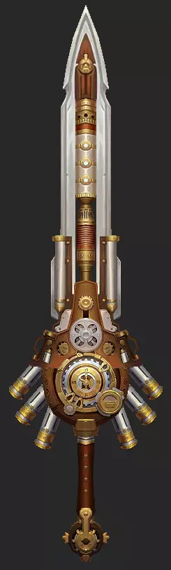 Weapons Pack 11 - Clockwork Rebellion Low-poly 3D model_17
