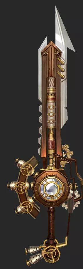 Weapons Pack 11 - Clockwork Rebellion Low-poly 3D model_15