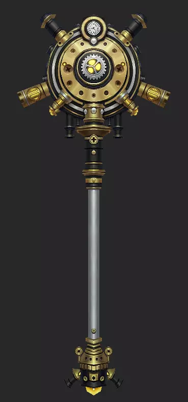 Weapons Pack 11 - Clockwork Rebellion Low-poly 3D model_4