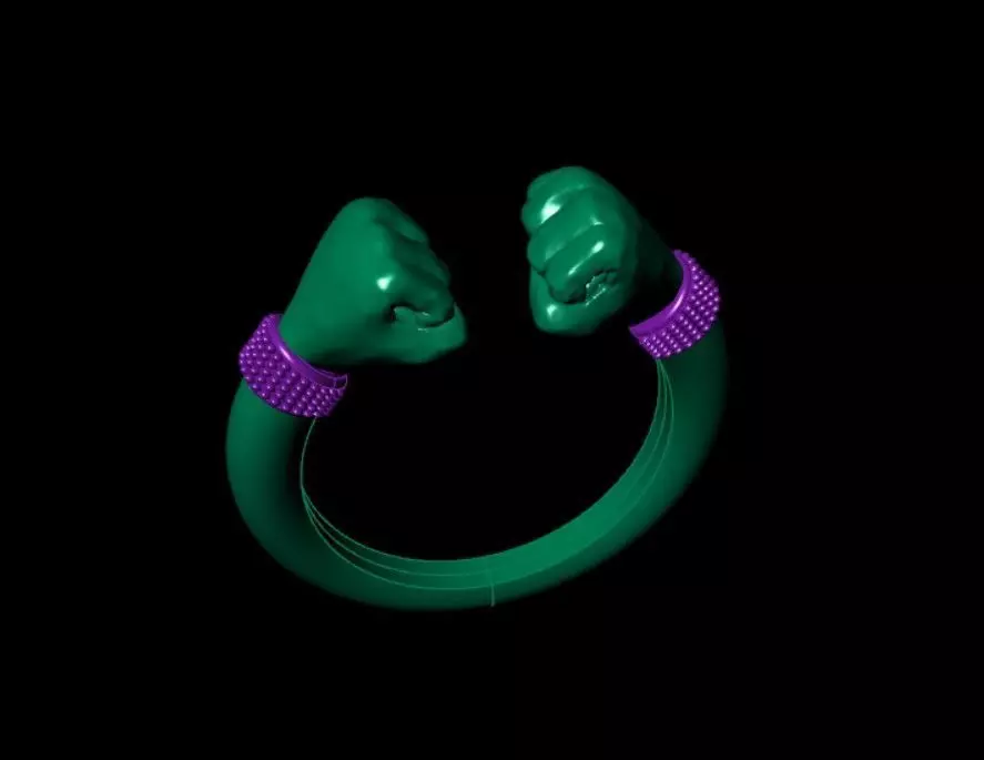  Punch Ring 3D print model_4