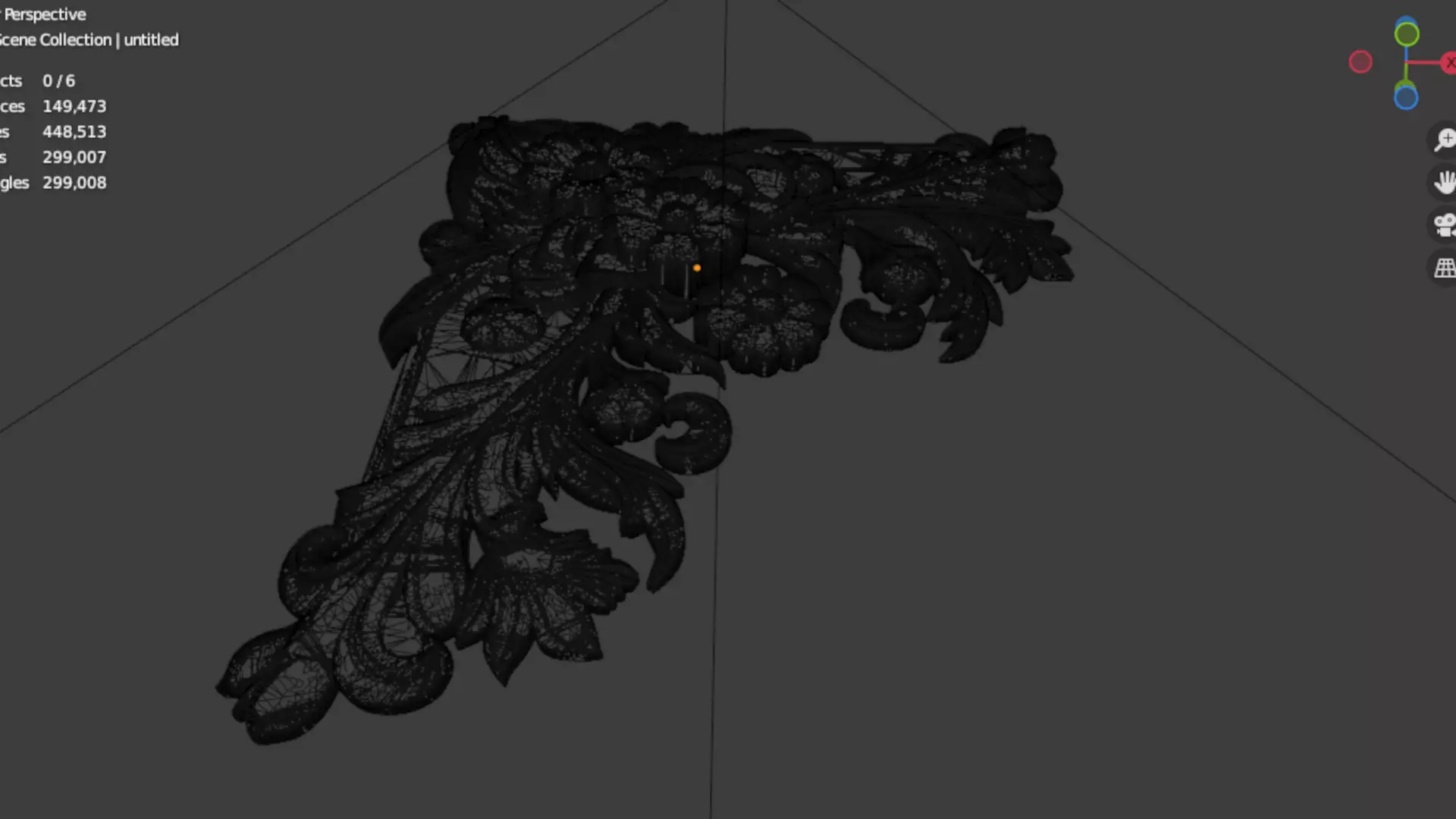 Classic carved corner decor ornament cnc 3d printing stl 07 3D print model_6