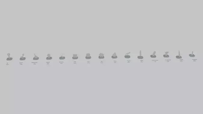 Emoji Statues Tools Medical and Utility 3D print model