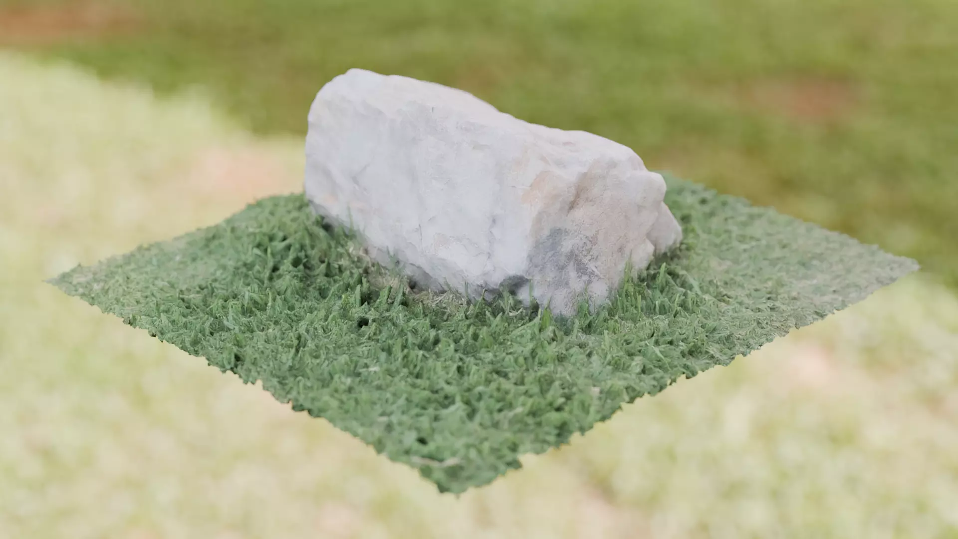 3D Scanned Rock 3D model_1
