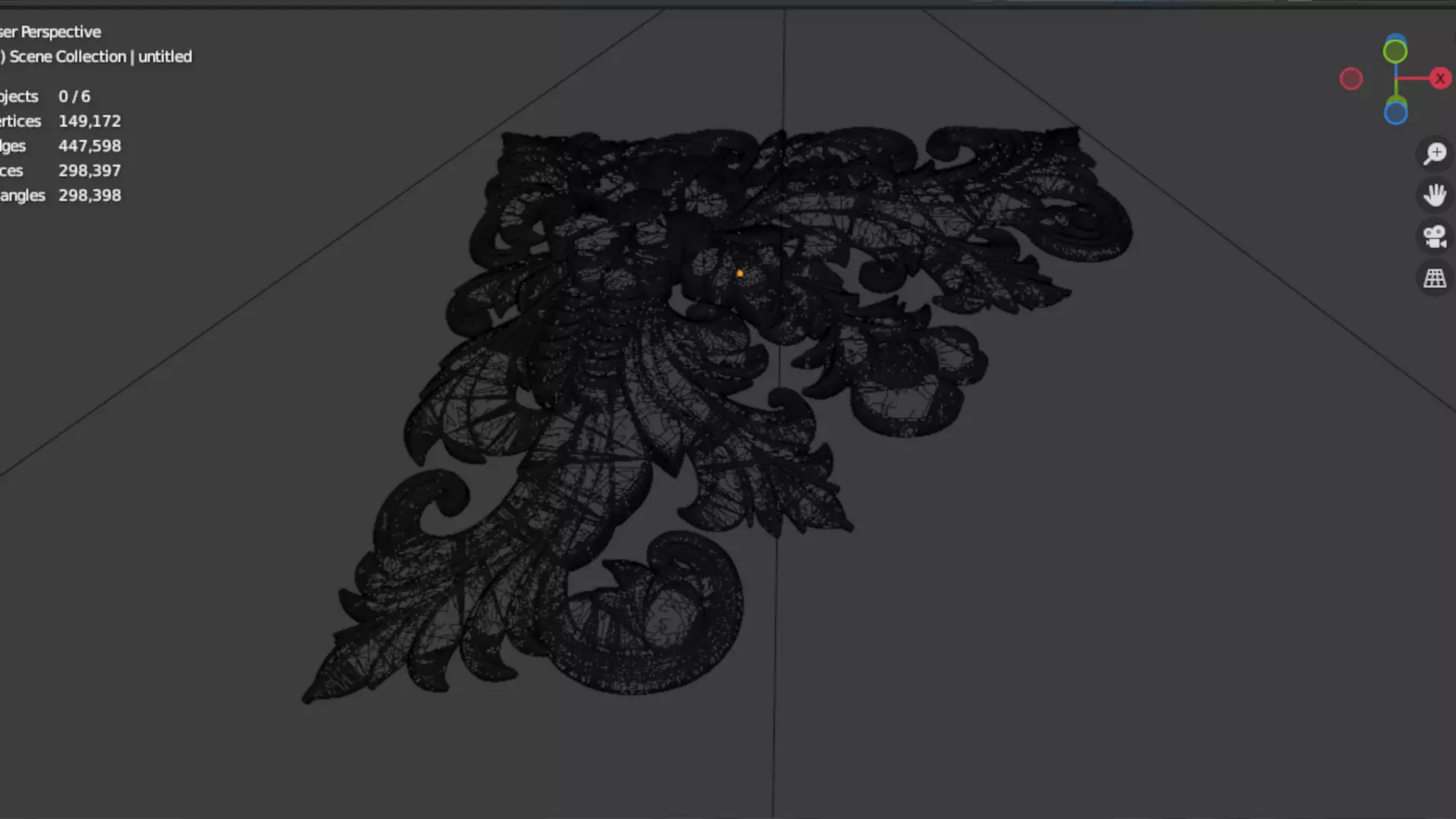 Classic carved corner decor ornament cnc 3d printing stl 08 3D print model_6