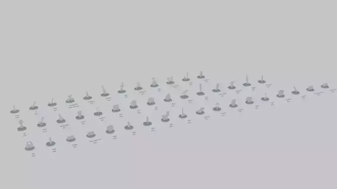 Emoji Statues Tools Megapack