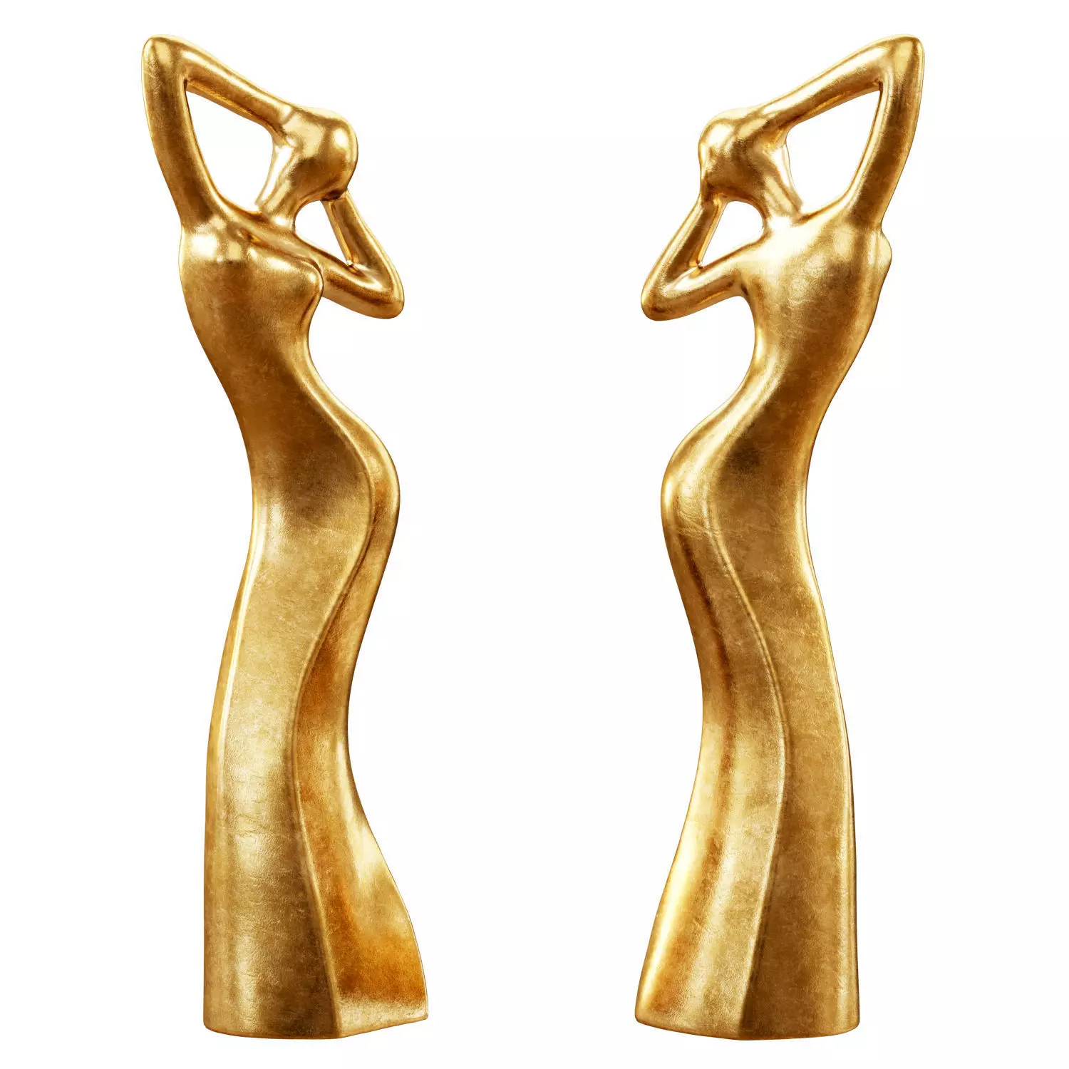 Abstract figurine of a woman 3D model_0