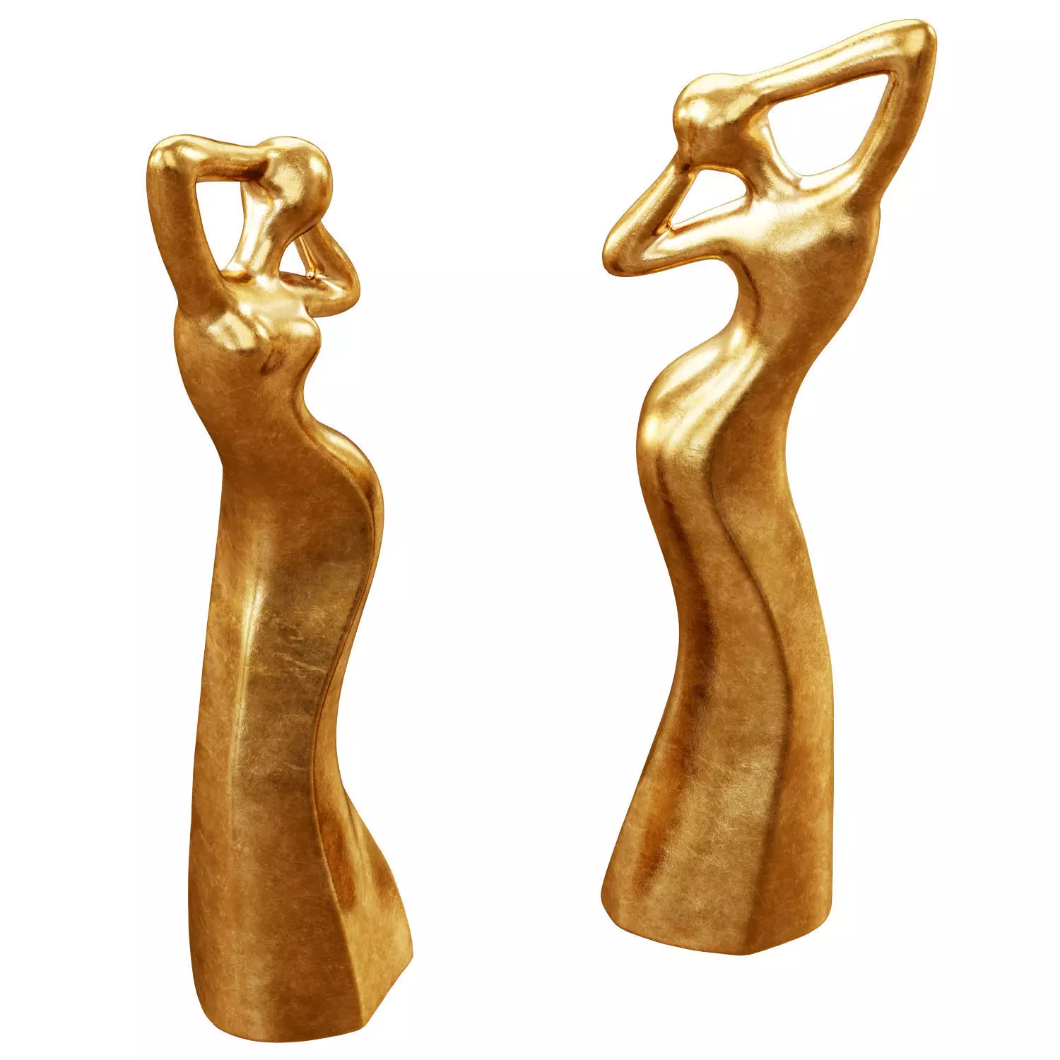 Abstract figurine of a woman 3D model_1