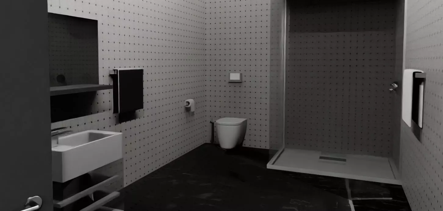 Modern Luxury Beach House with Sports Area 3D model_27