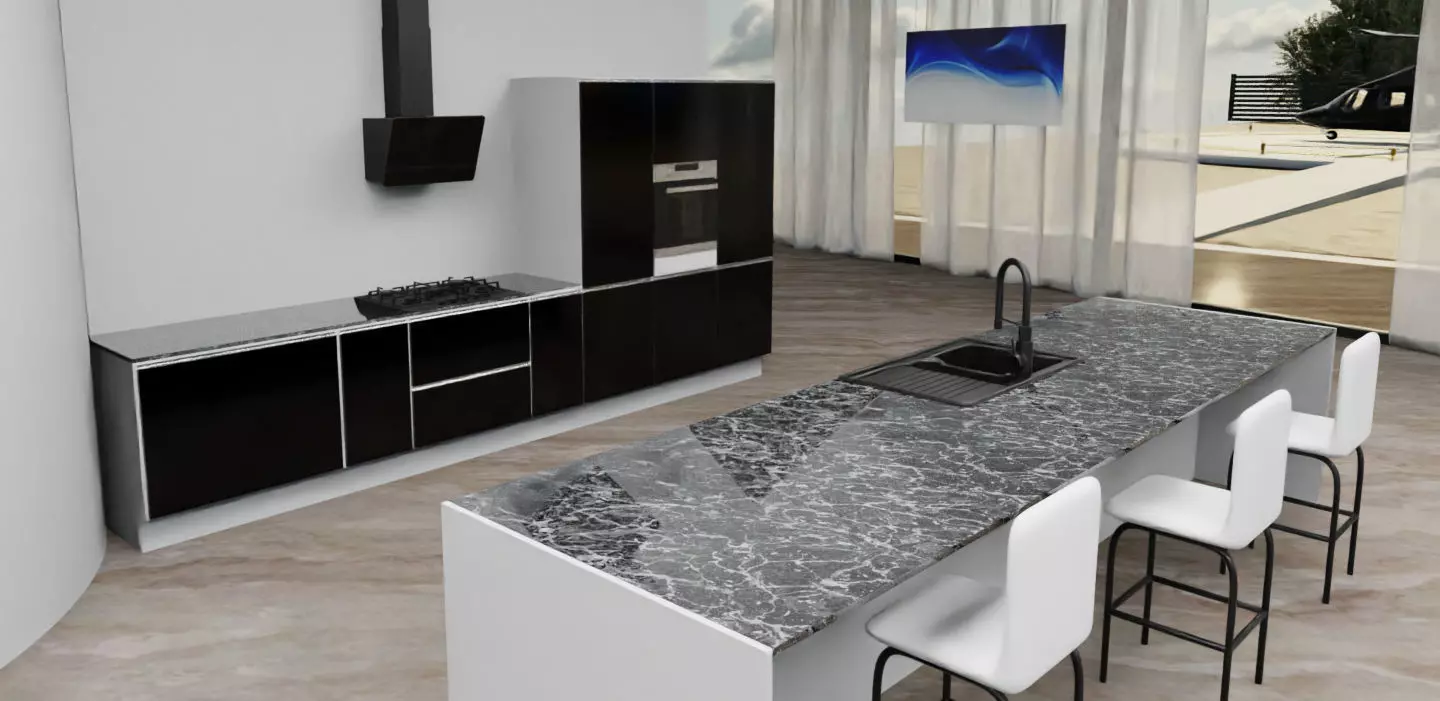 Modern Luxury Beach House with Sports Area 3D model_26