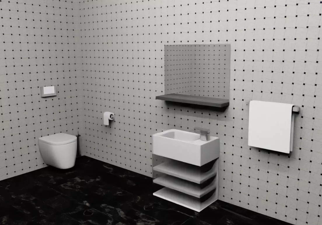 Modern Luxury Beach House with Sports Area 3D model_29